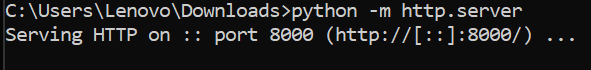 Python HTTP Server